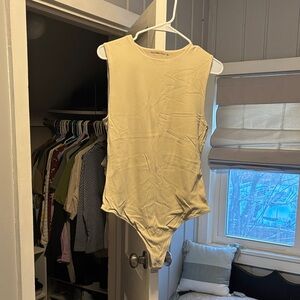 Abercrombie & Fitch Soft Beige Bodysuit
